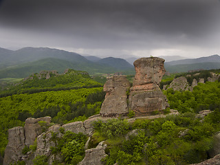 Image showing Bulgarian wonders - a beautiful view - phenomenon of Belogradchik rocks