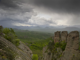 Image showing Bulgarian wonders - a beautiful view - phenomenon of Belogradchik rocks