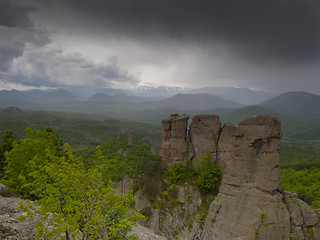 Image showing Bulgarian wonders - a beautiful view - phenomenon of Belogradchik rocks