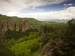 Image showing Bulgarian wonders - a beautiful view - phenomenon of Belogradchik rocks