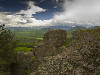 Image showing Bulgarian wonders - a beautiful view - phenomenon of Belogradchik rocks