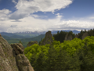 Image showing Bulgarian wonders - a beautiful view - phenomenon of Belogradchik rocks