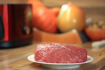 Image showing raw beef meat 