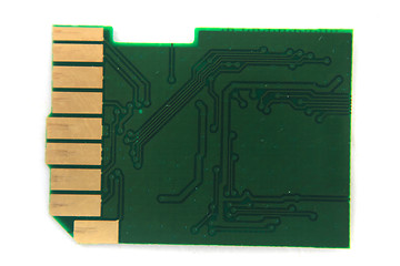 Image showing inside of SD card 
