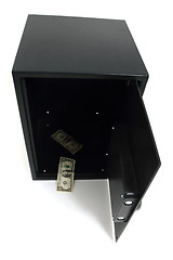 Image showing empty safe with 1 dollar