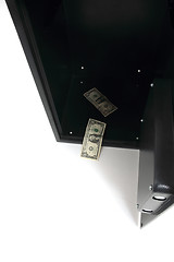 Image showing empty safe with 1 dollar