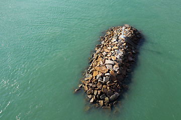 Image showing Wave breaker stone