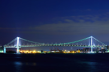 Image showing Suspension bridge in Tokyo Bay