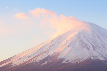 Image showing Mountain Fuji at morning 