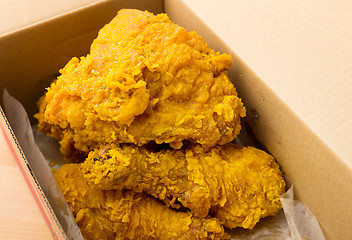 Image showing Fried chicken take away