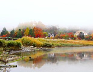 Image showing Misty lake