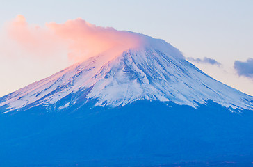 Image showing Mountain Fuji during sunrise
