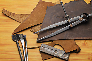 Image showing Leather craft equipment