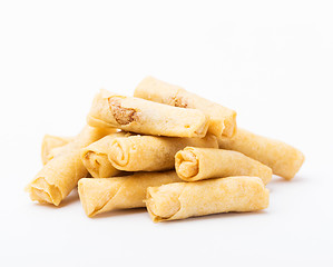 Image showing Chinese small spring rolls