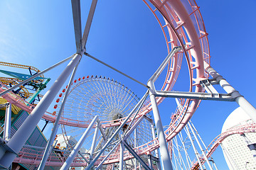 Image showing Amusement park rides