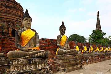 Image showing Buddha statue in Ayutthaya in Thailand