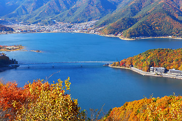 Image showing Lake kawaguchi in Japan