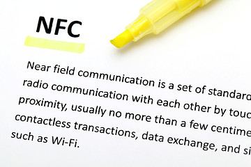 Image showing Definition of the word NFC