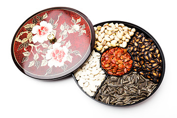 Image showing Chinese new year snack box