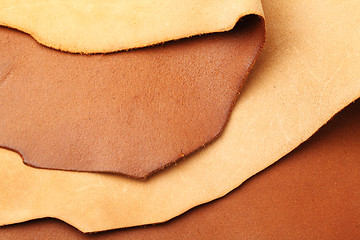 Image showing Leather pieces