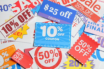 Image showing Shopping coupons