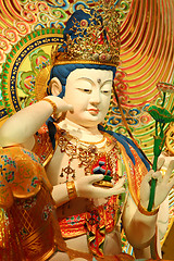 Image showing Kuan yin statue in temple