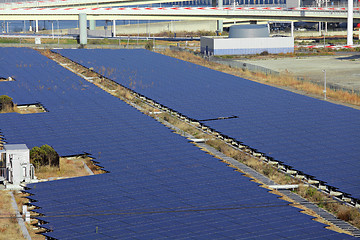 Image showing Solar panel station