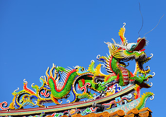 Image showing Chinese style dragon statue