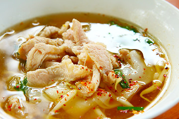 Image showing Pork noodle soup