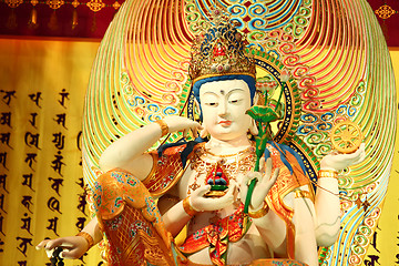 Image showing Chinese statue, Guan Yin sculpture