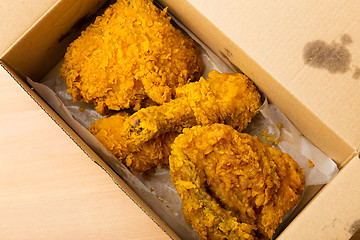 Image showing Fried chicken take away 