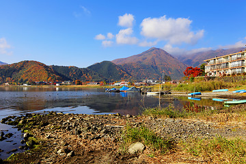 Image showing Lake kawaguchiko in Japan