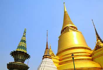 Image showing Golden pagoda in the Grand Palace