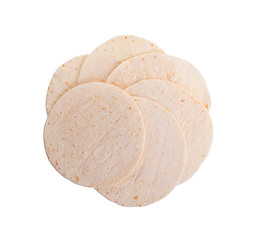 Image showing Wheat round tortillas