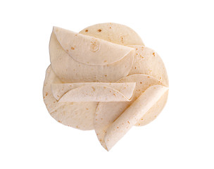 Image showing Wheat round tortillas