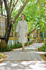 Image showing spa treatment at tropical resort