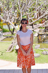 Image showing spa treatment at tropical resort