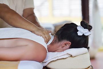 Image showing woman in spa