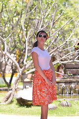 Image showing spa treatment at tropical resort