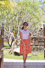 Image showing spa treatment at tropical resort