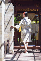 Image showing spa treatment at tropical resort