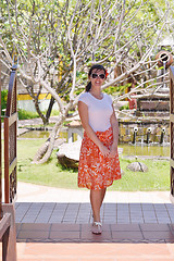 Image showing spa treatment at tropical resort