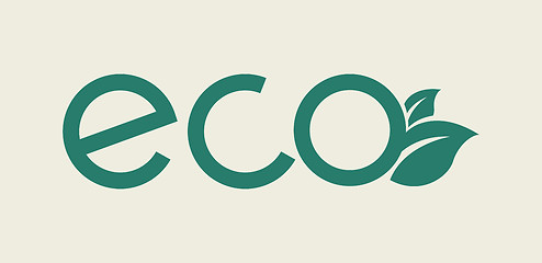 Image showing Eco Flat Icon