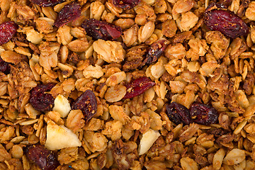 Image showing Healthy homemade granola or muesli