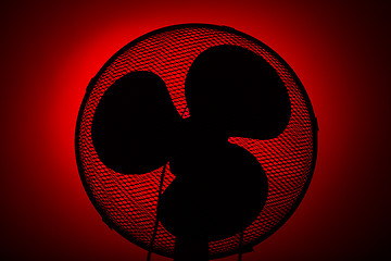 Image showing silhouette fan