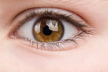 Image showing teenager eye macro