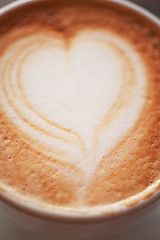 Image showing Coffee heart shape