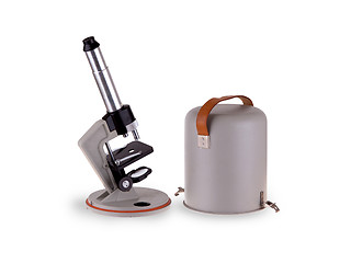 Image showing Old microscope isolated