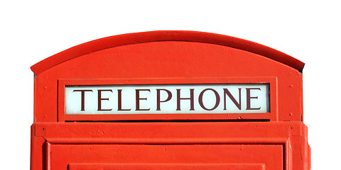 Image showing London telephone box