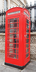 Image showing London telephone box